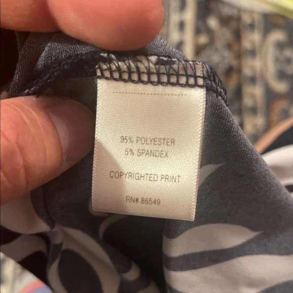 Tommy Bahama Black and White Floral Mini Dress - Picture 4 of 5